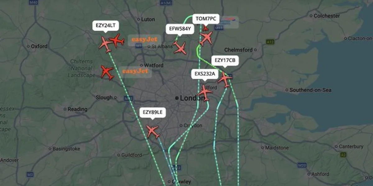 Múltiples vuelos declaran emergencias y se desvían tras incidente en el aeropuerto de Gatwick